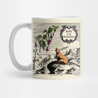 Bark to the Fuchsia (version 2 - colour highlights) Mug